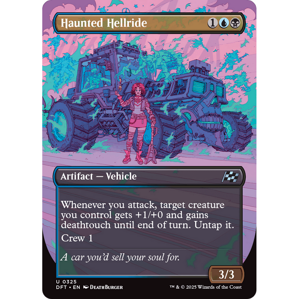 Haunted Hellride (DFT-325) - Aetherdrift (Borderless) Foil