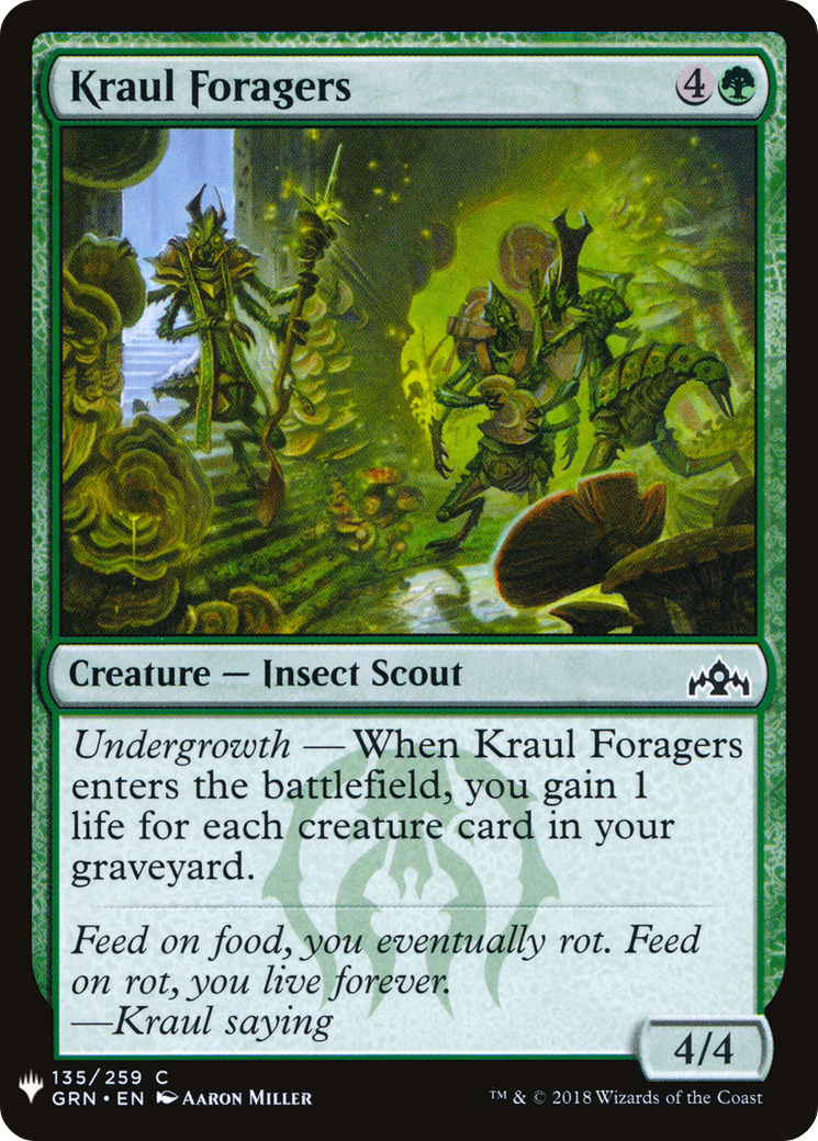 Kraul Foragers (LIST-135) - The List