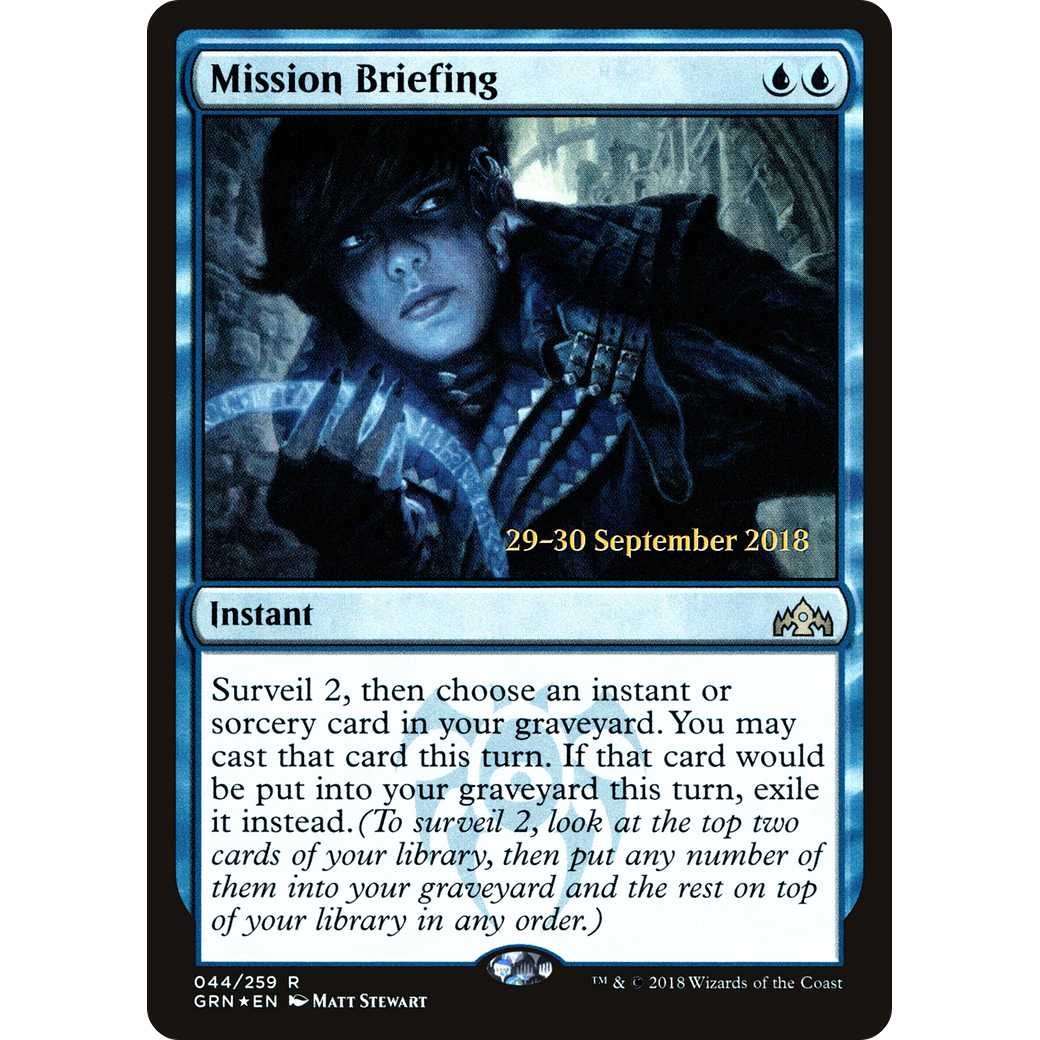 Mission Briefing (PRE-044) - Guilds of Ravnica Promos Foil