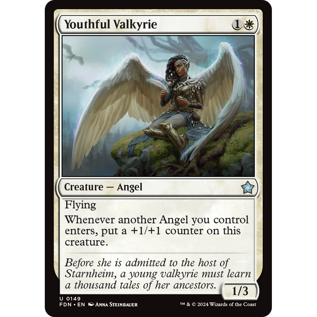 Youthful Valkyrie (FDN-149) - Foundations Foil