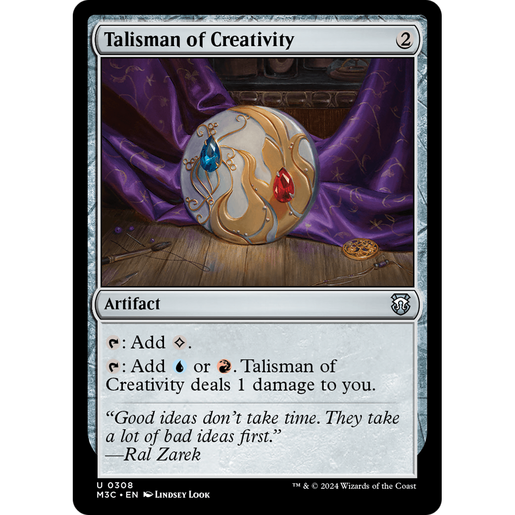 Talisman of Creativity (M3C-308) - Modern Horizons 3 Commander