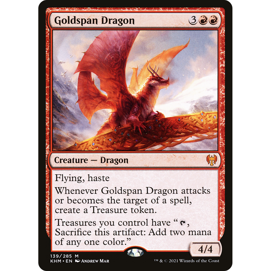 Goldspan Dragon (KHM-139) - Kaldheim