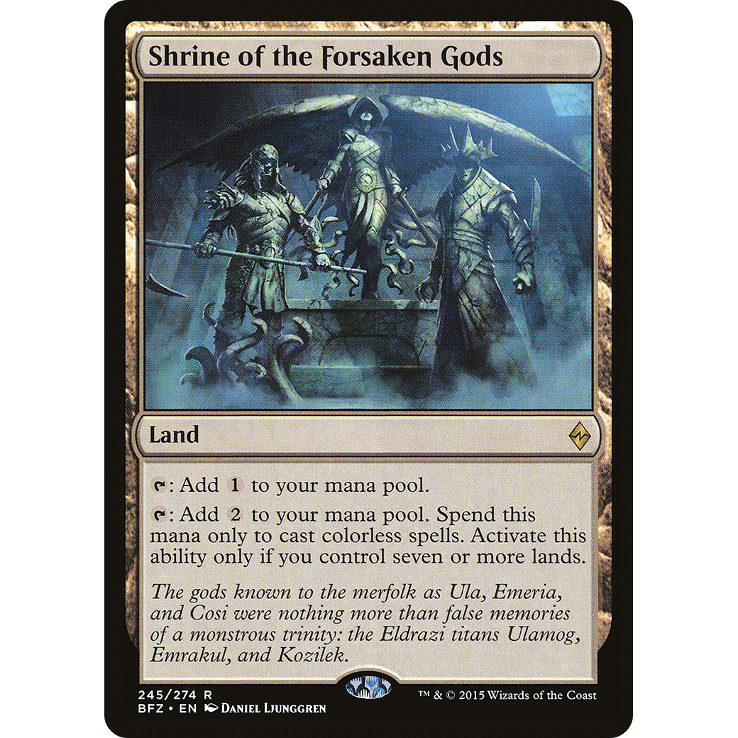 Shrine of the Forsaken Gods (BFZ-245) - Battle for Zendikar Foil