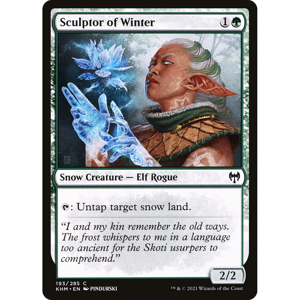 Sculptor of Winter (KHM-193) - Kaldheim: (snow) Foil
