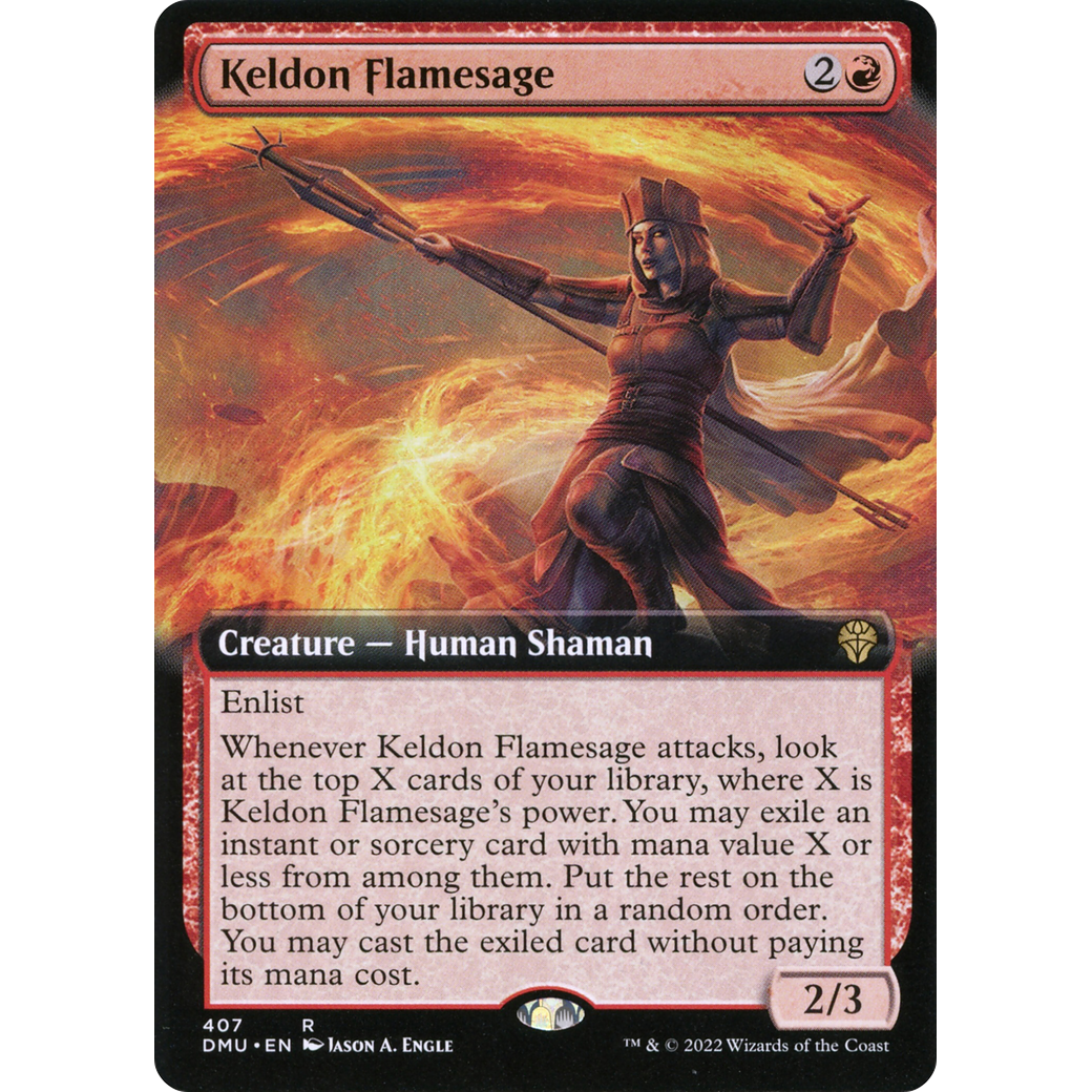 Keldon Flamesage (Extended Art) (DMU-407) - Dominaria United: (Extended Art)