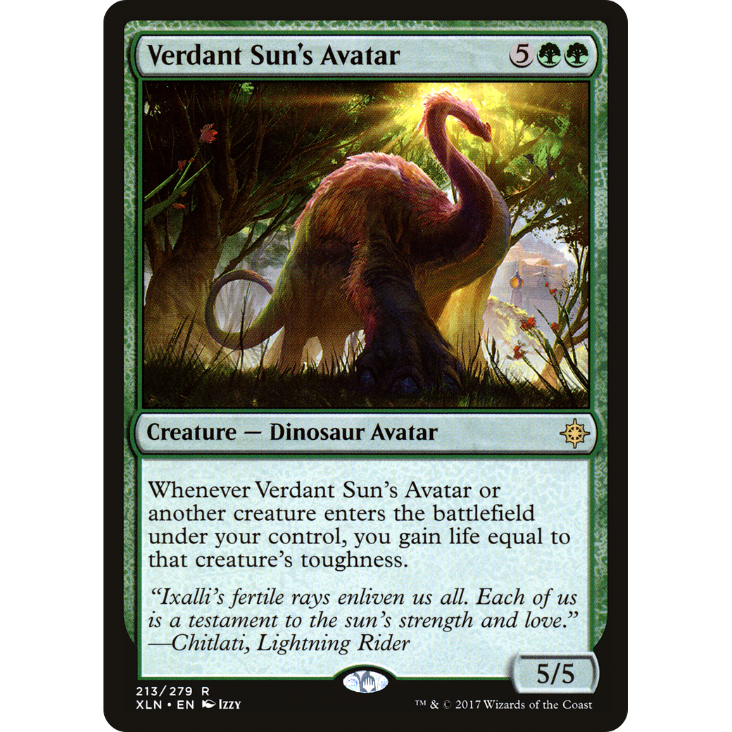 Verdant Sun's Avatar (XLN-213) - Ixalan Foil