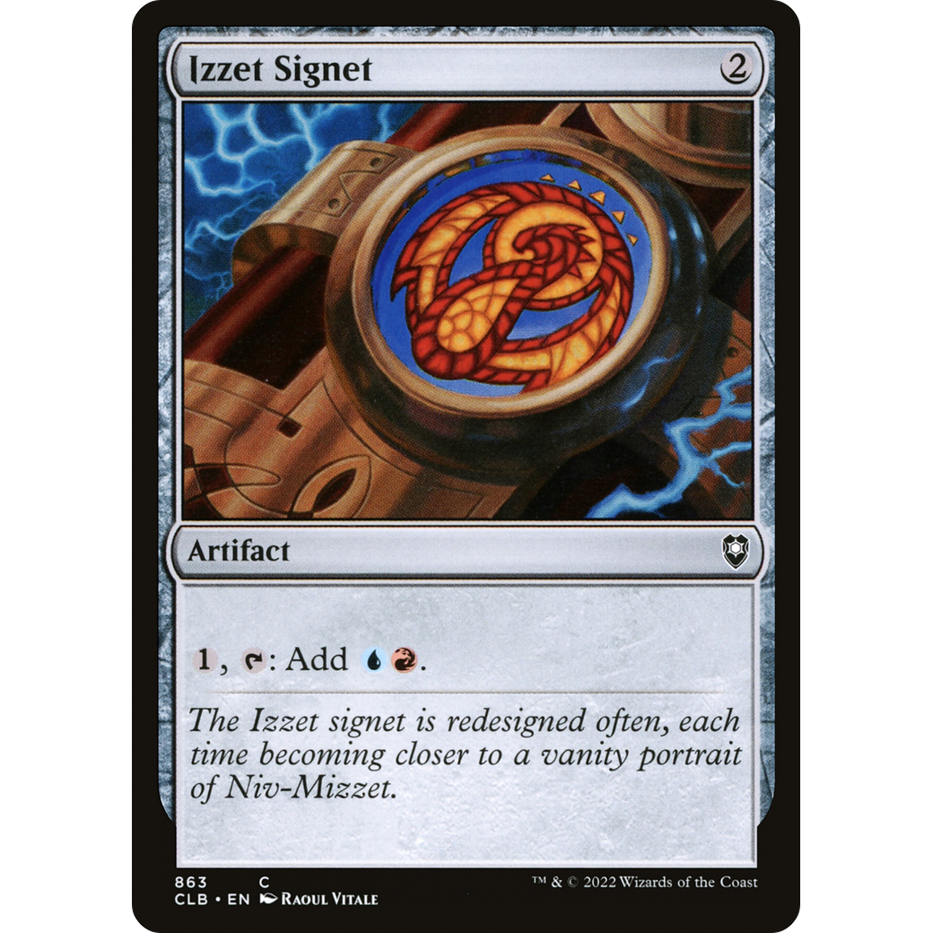 Izzet Signet (CLB-863) - Commander Legends: Battle for Baldur's Gate