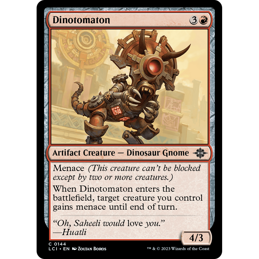 Dinotomaton (LCI-144) - The Lost Caverns of Ixalan Foil