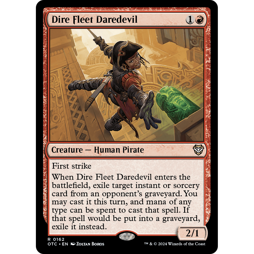 Dire Fleet Daredevil (OTC-162) - Outlaws of Thunder Junction Commander