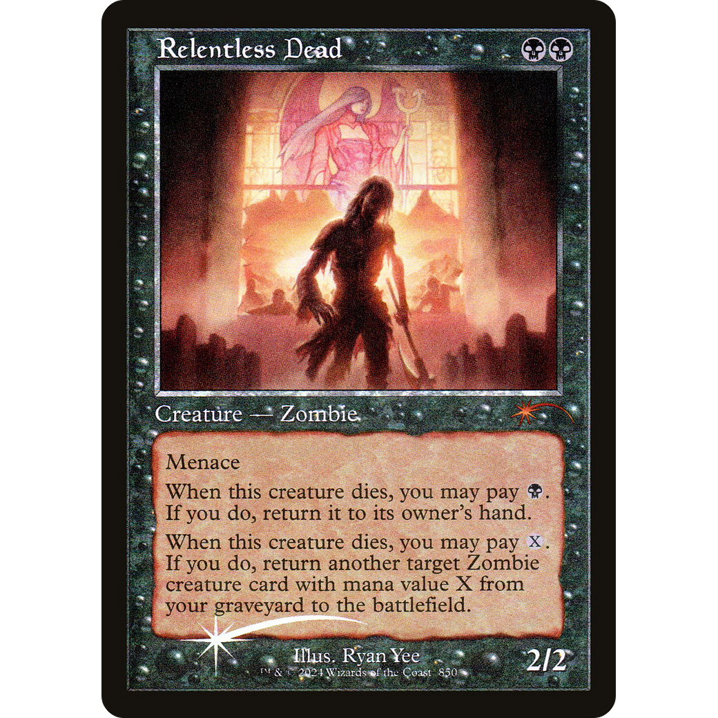 Relentless Dead (Retro Frame) (SLD-850) - Secret Lair Drop Foil