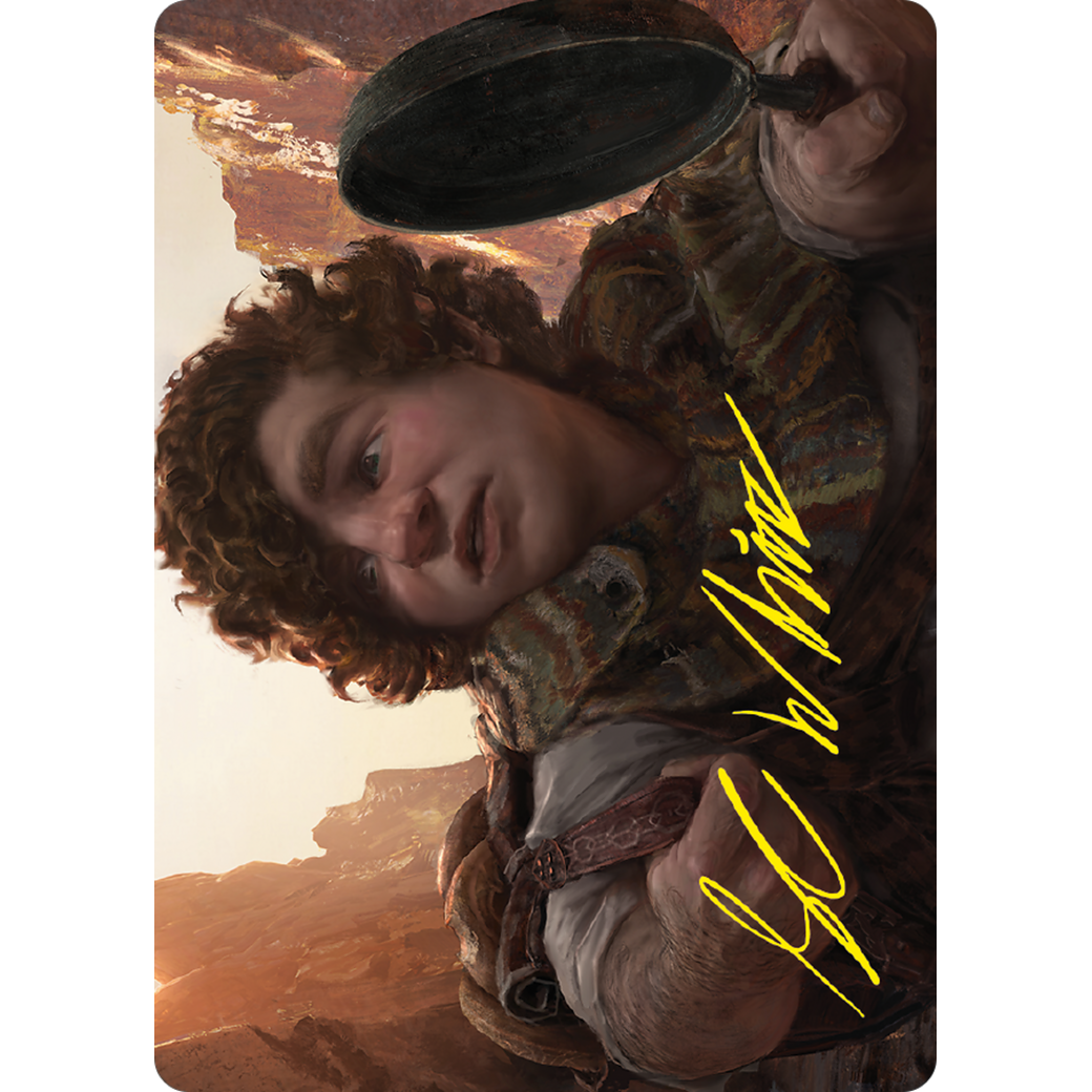 Sam, Loyal Attendant // Sam, Loyal Attendant (ALTR-058) - Tales of Middle-earth Art Series (Borderless) Foil