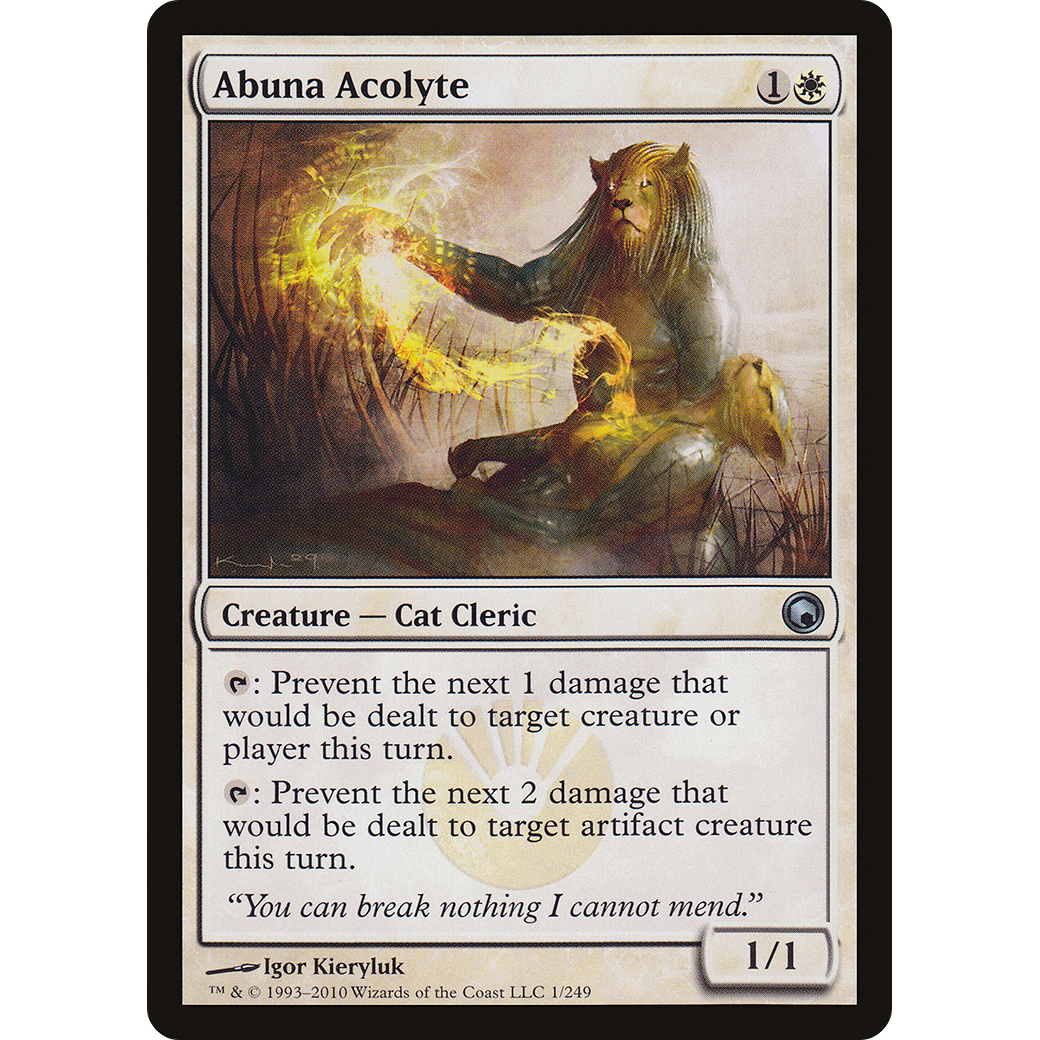 Abuna Acolyte (SOM-001) - Scars of Mirrodin