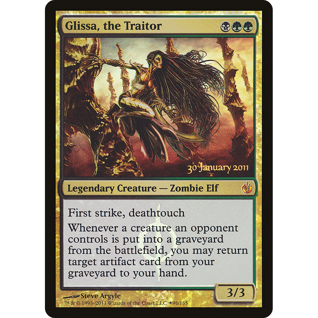 Glissa, the Traitor (PRE-096) - Mirrodin Besieged Promos Foil