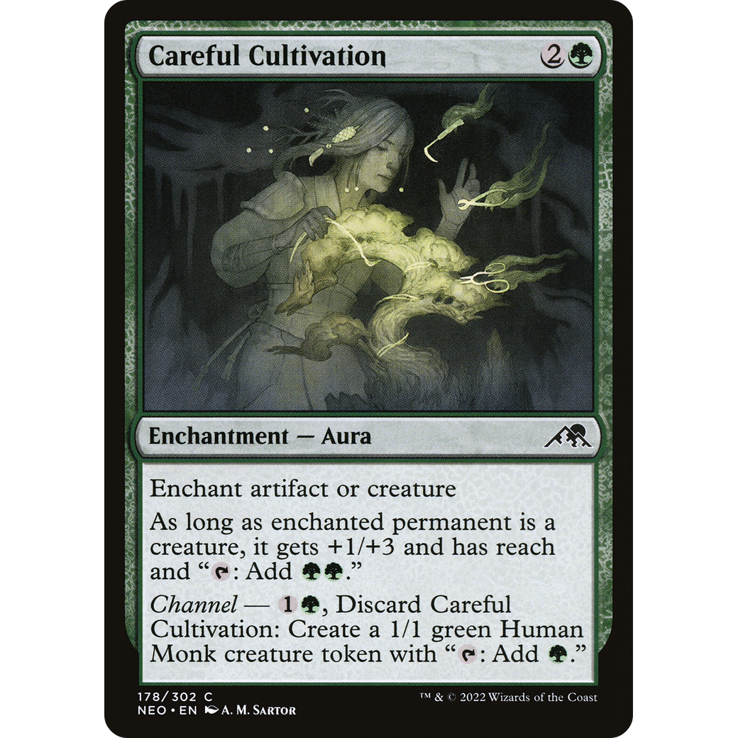 Careful Cultivation (NEO-178) - Kamigawa: Neon Dynasty Foil