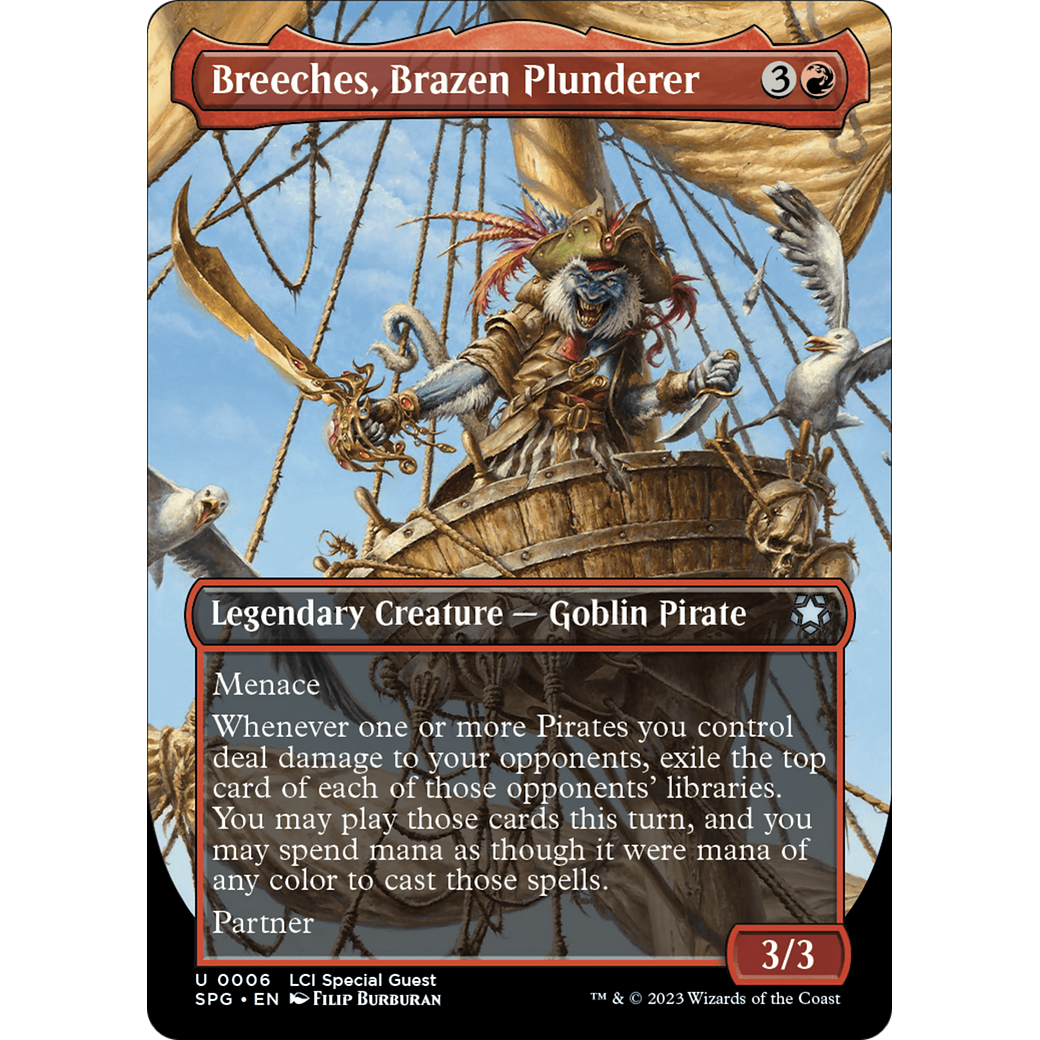 Breeches, Brazen Plunderer (Borderless) (SPG-006) - Special Guests (Borderless) Foil