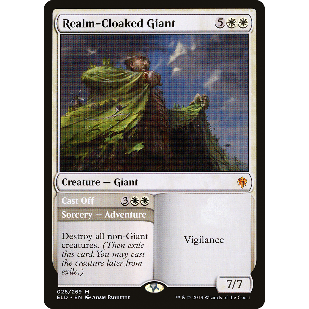 Realm-Cloaked Giant (ELD-026) - Throne of Eldraine Foil