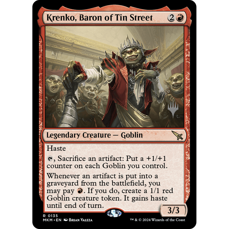 Krenko, Baron of Tin Street (PPMKM-135P) - Murders at Karlov Manor Promos Foil