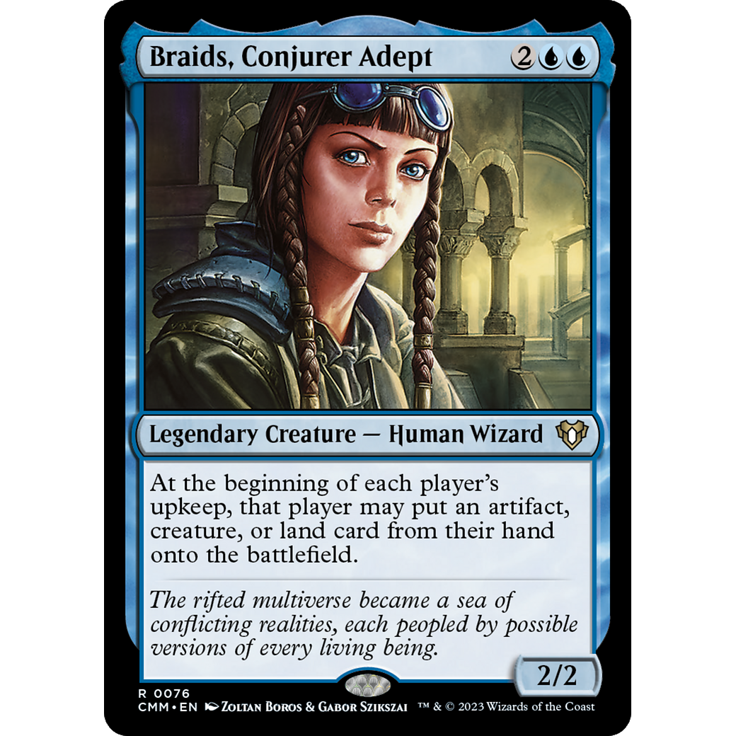 Braids, Conjurer Adept (CMM-076) - Commander Masters