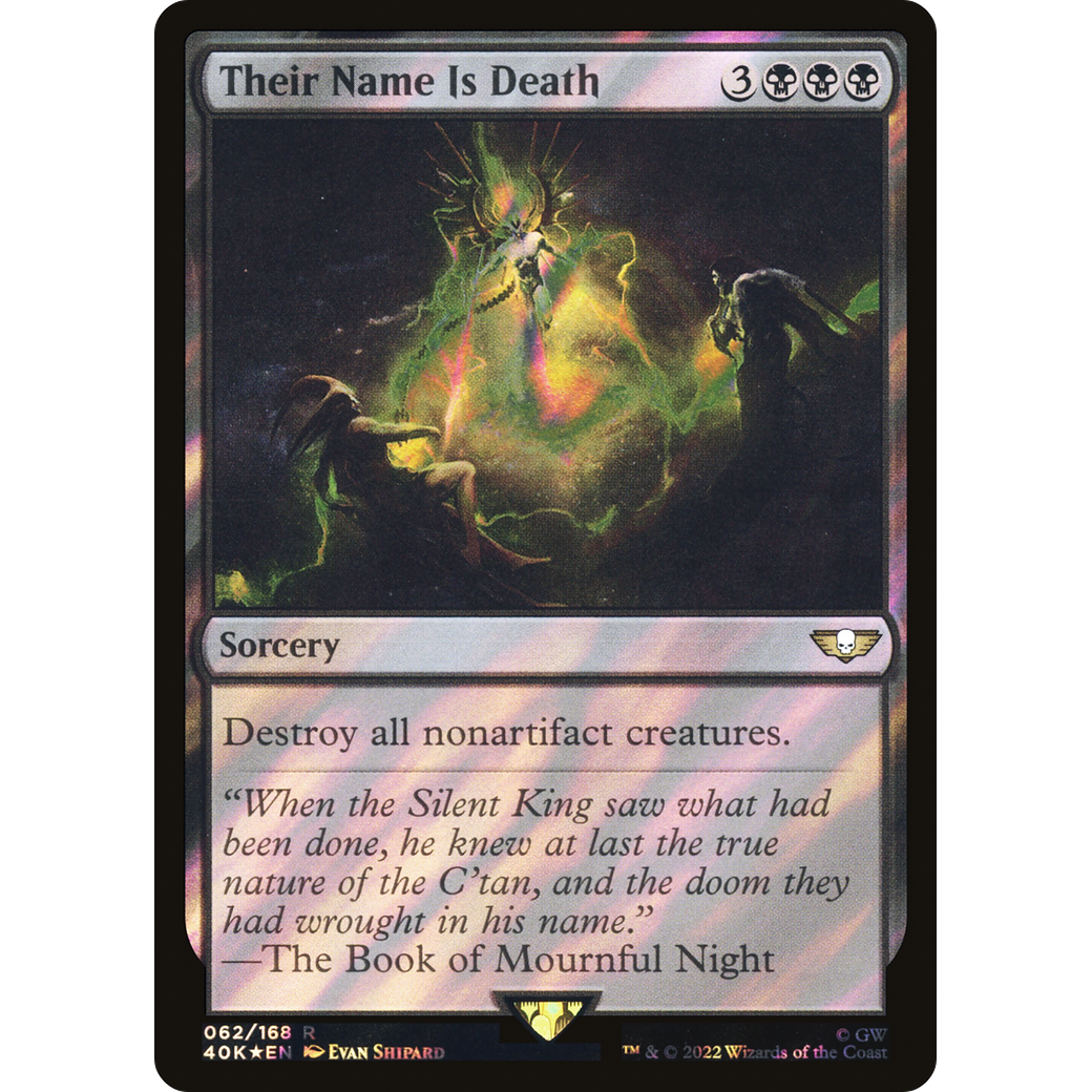 Their Name Is Death (40K-062) - Warhammer 40,000 Commander Foil