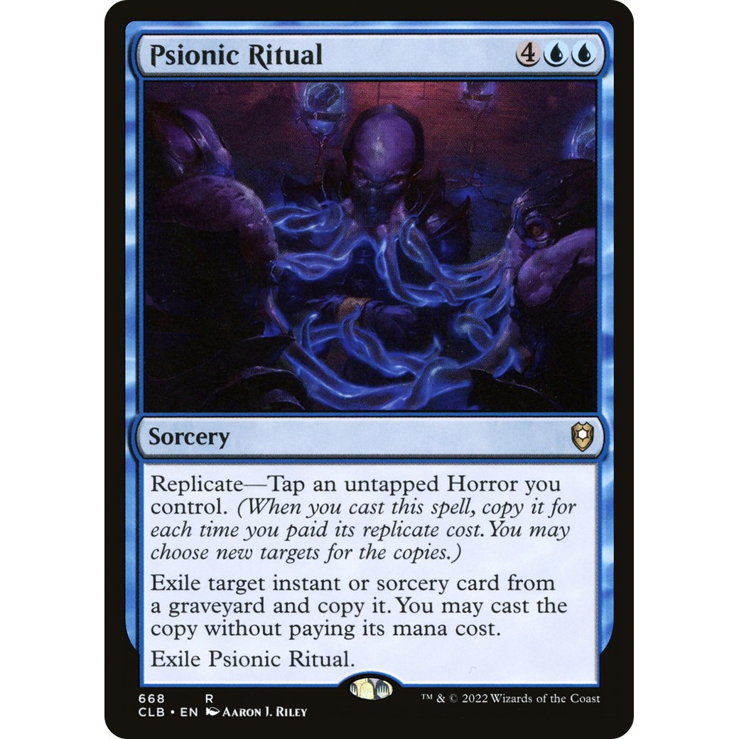 Psionic Ritual (CLB-668) - Commander Legends: Battle for Baldur's Gate