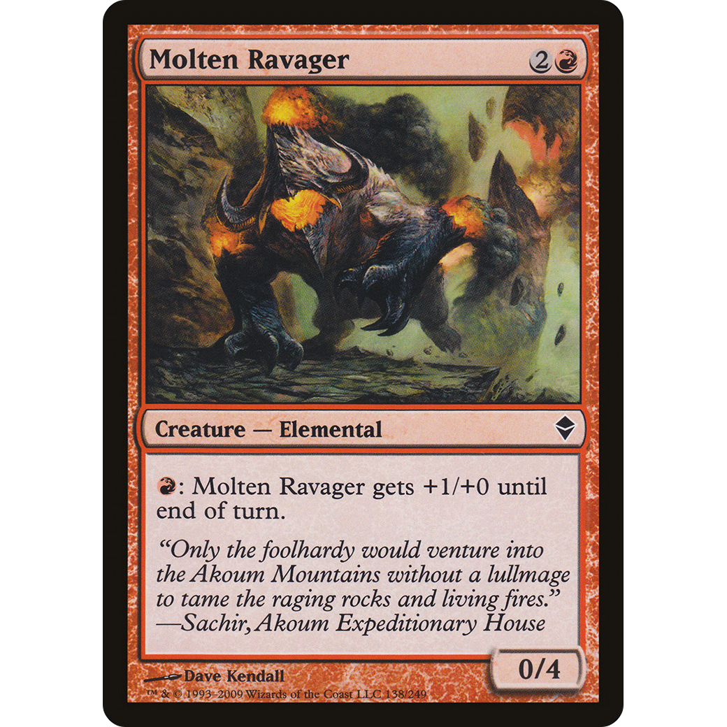 Molten Ravager (ZEN-138) - Zendikar Foil
