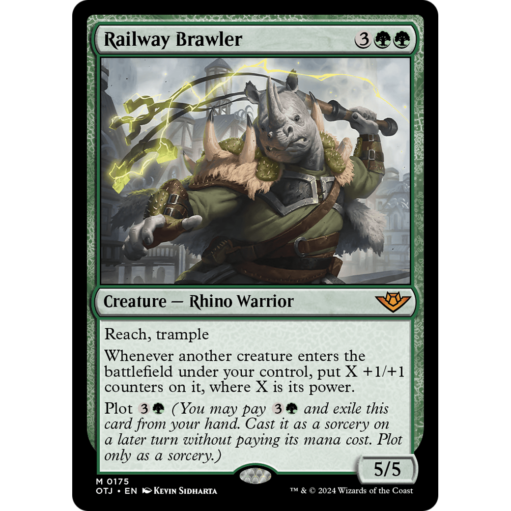 Railway Brawler (OTJ-175) - Outlaws of Thunder Junction Foil