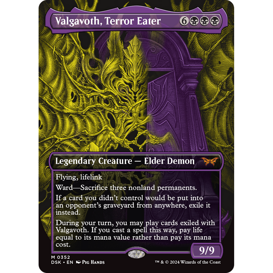 Valgavoth, Terror Eater (DSK-352) - Duskmourn: House of Horror (Borderless)