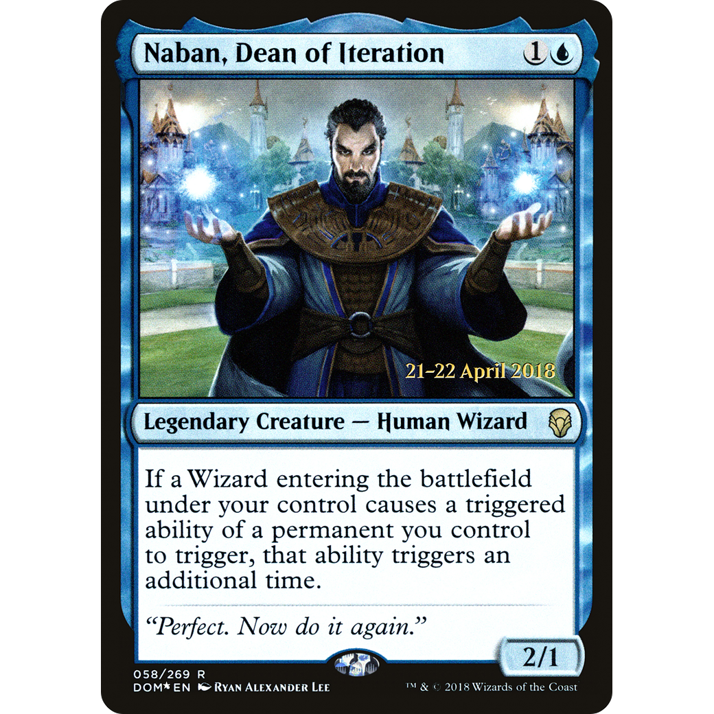 Naban, Dean of Iteration (PRE-058) - Dominaria Promos Foil