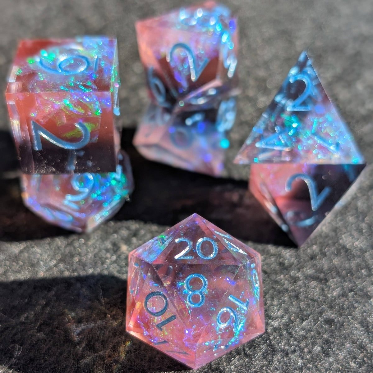 Opalflare 7-Piece Polyhedral Dice Set