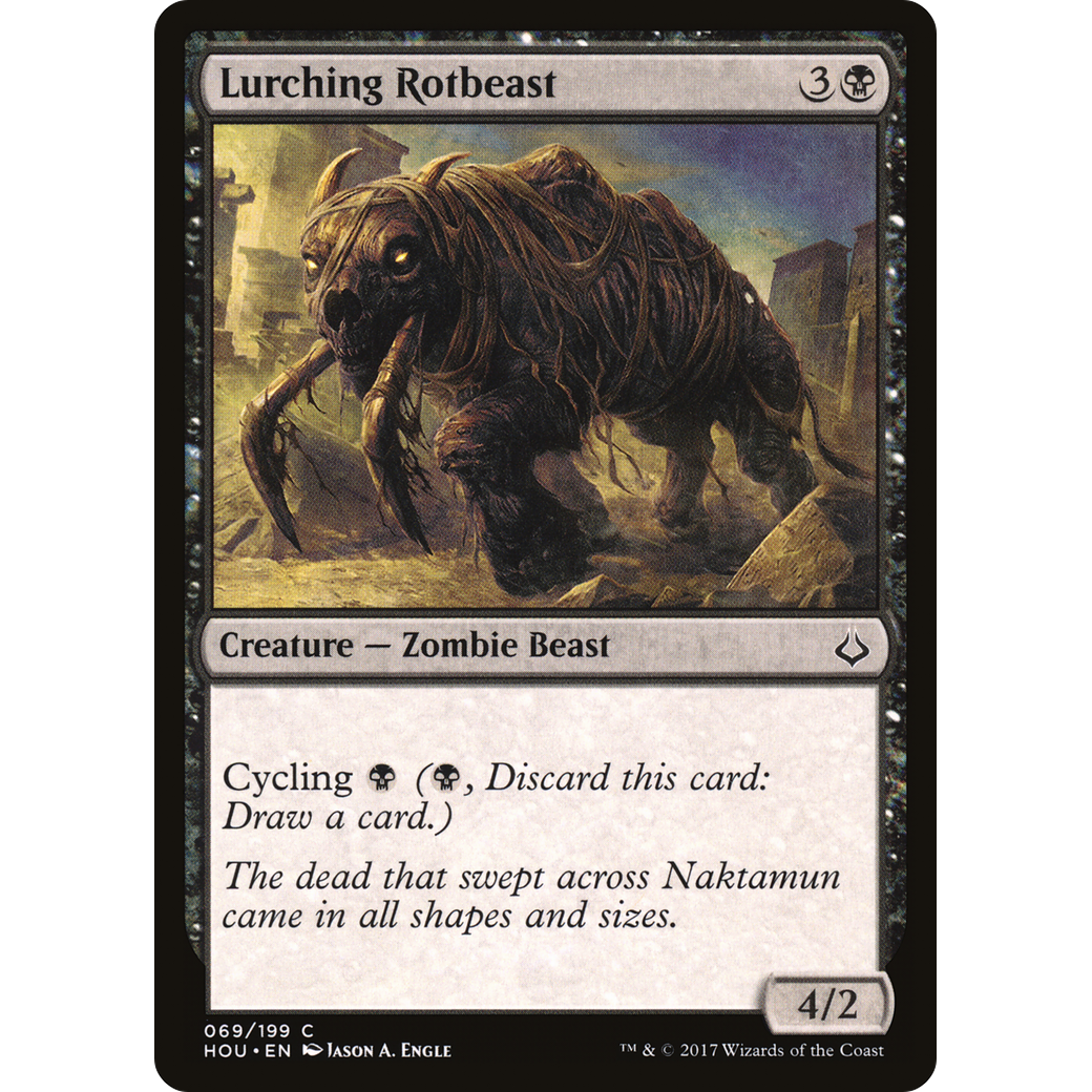 Lurching Rotbeast (HOU-069) - Hour of Devastation Foil