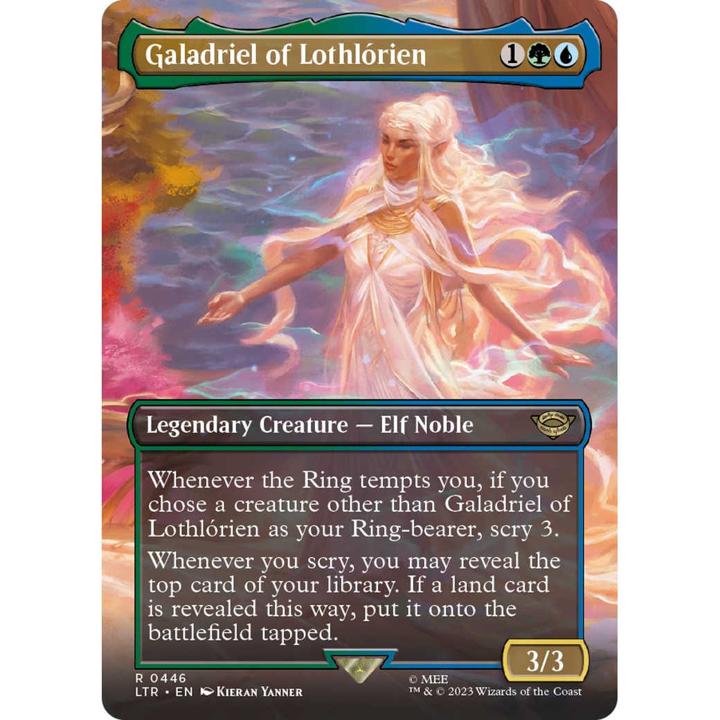 Galadriel of Lothlórien (LTR-446) - The Lord of the Rings: Tales of Middle-earth (Borderless) Foil