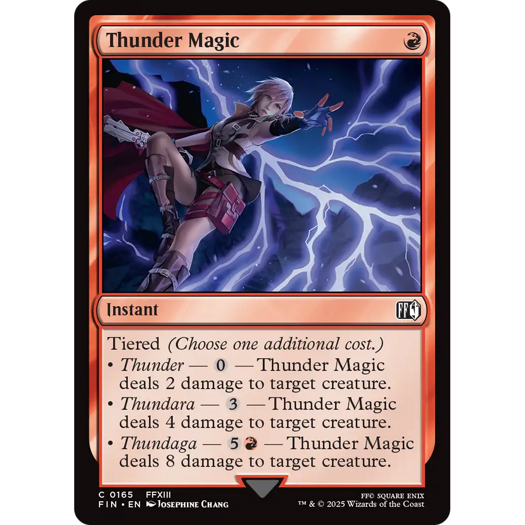 Thunder Magic (FIN-165) - FINAL FANTASY Foil