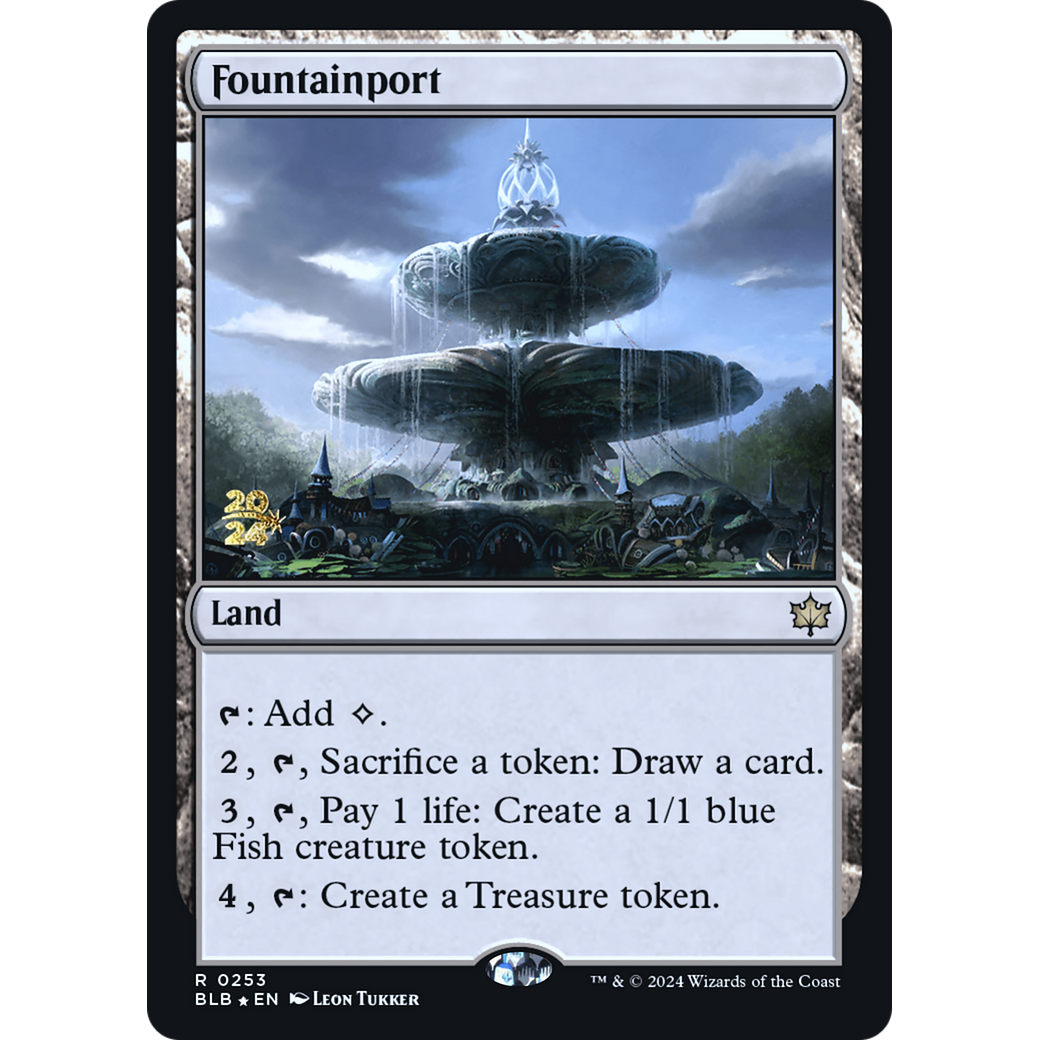 Fountainport (PRE-253S) - Bloomburrow Promos Foil