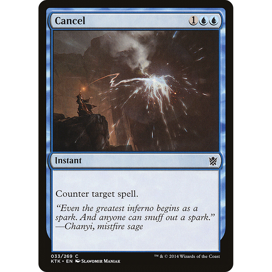 Cancel (KTK-033) - Khans of Tarkir