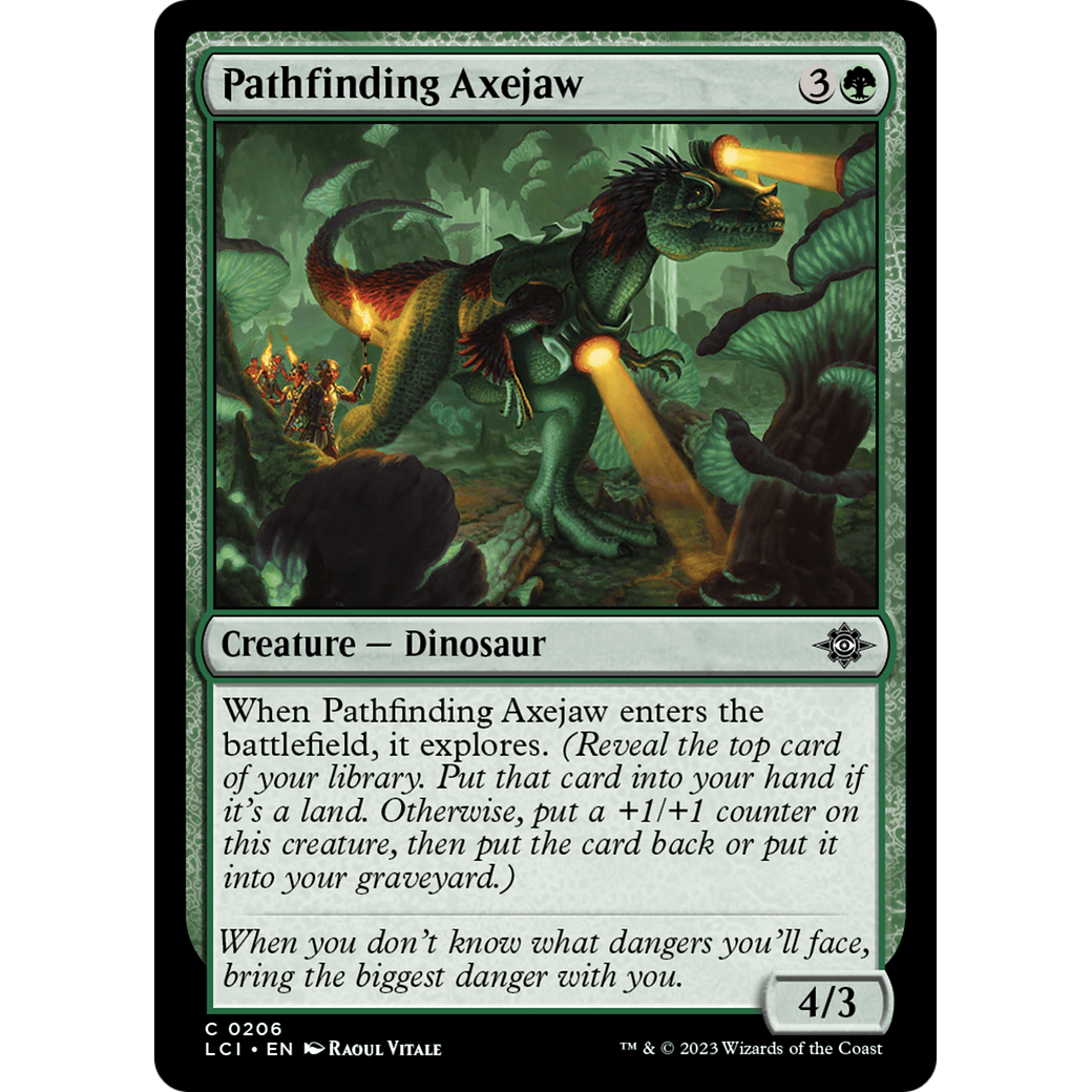 Pathfinding Axejaw (LCI-206) - The Lost Caverns of Ixalan Foil