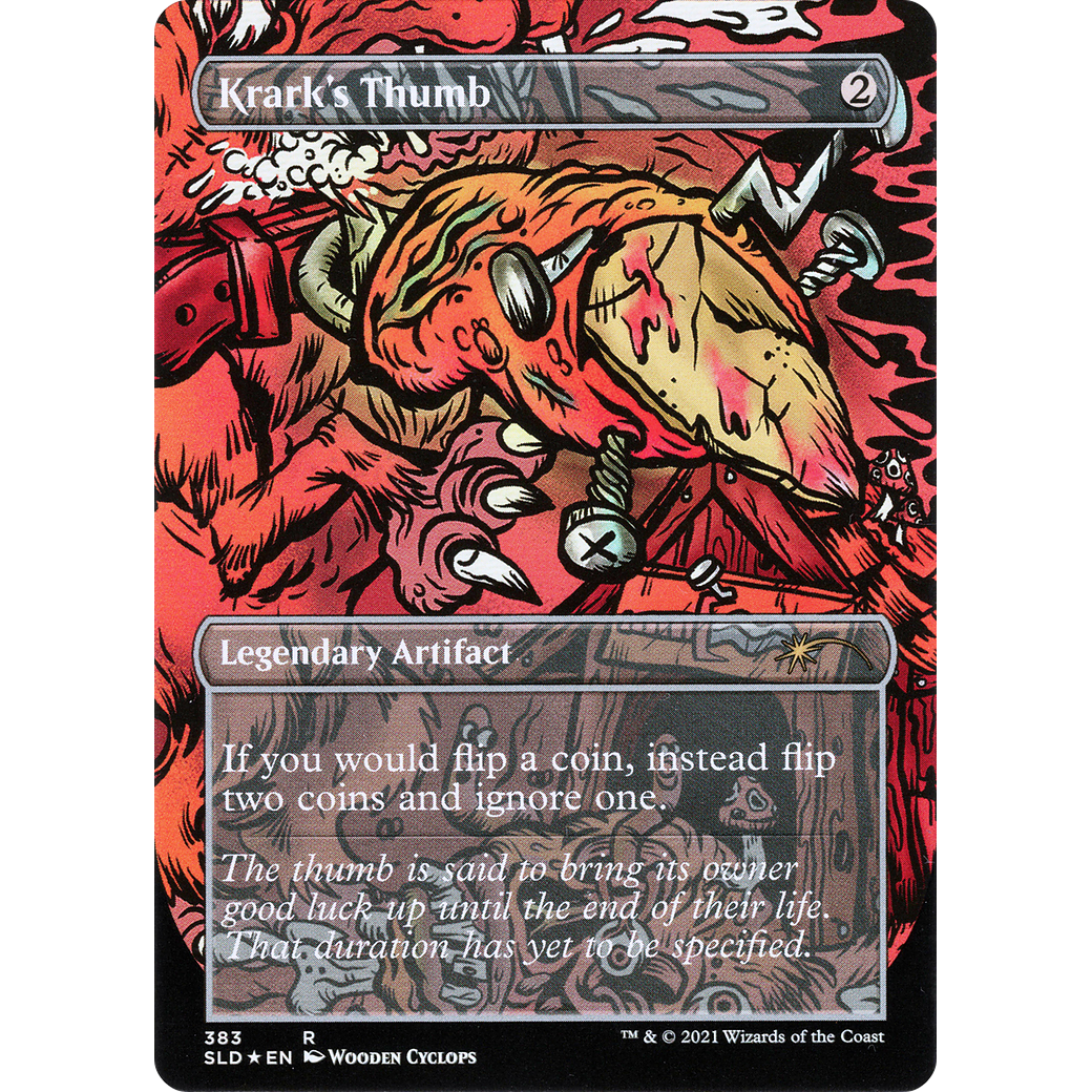 Krark's Thumb (SLD-383) - Secret Lair Drop (Borderless) Foil
