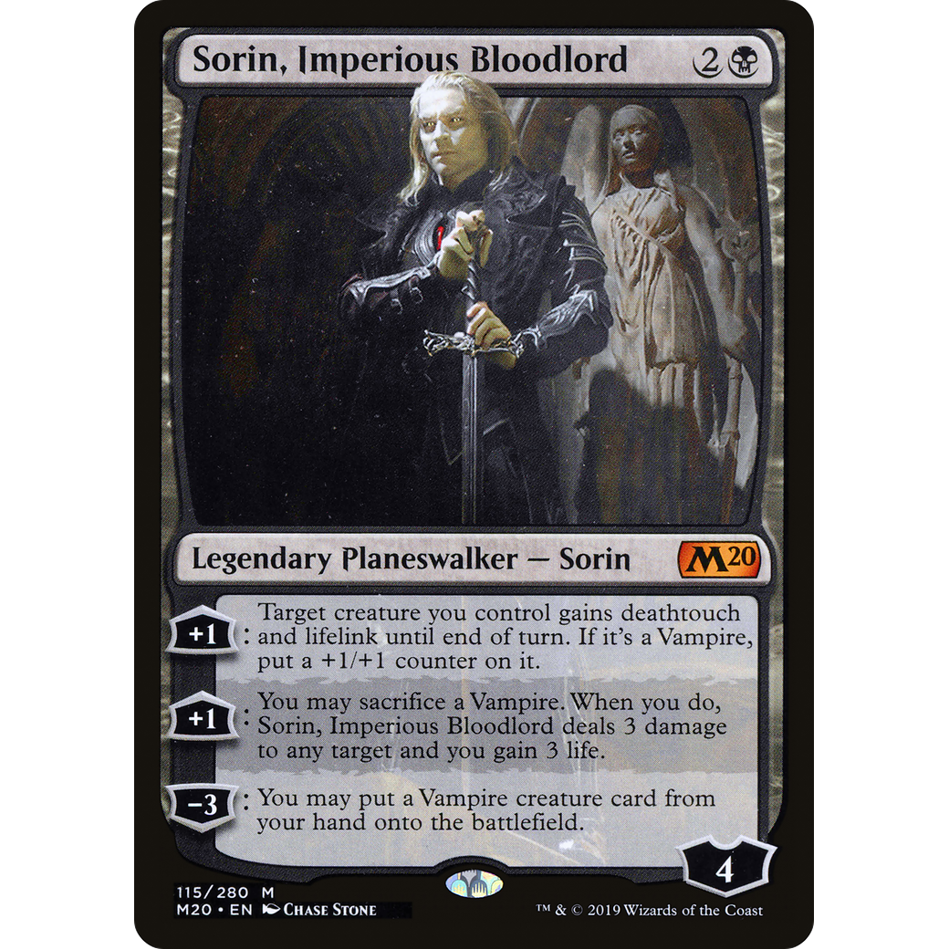 Sorin, Imperious Bloodlord (M20-115) - Core Set 2020 Foil