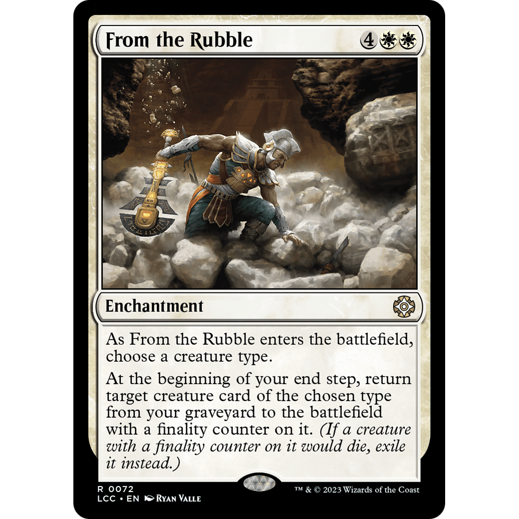 From the Rubble (LCC-072) - The Lost Caverns of Ixalan Commander