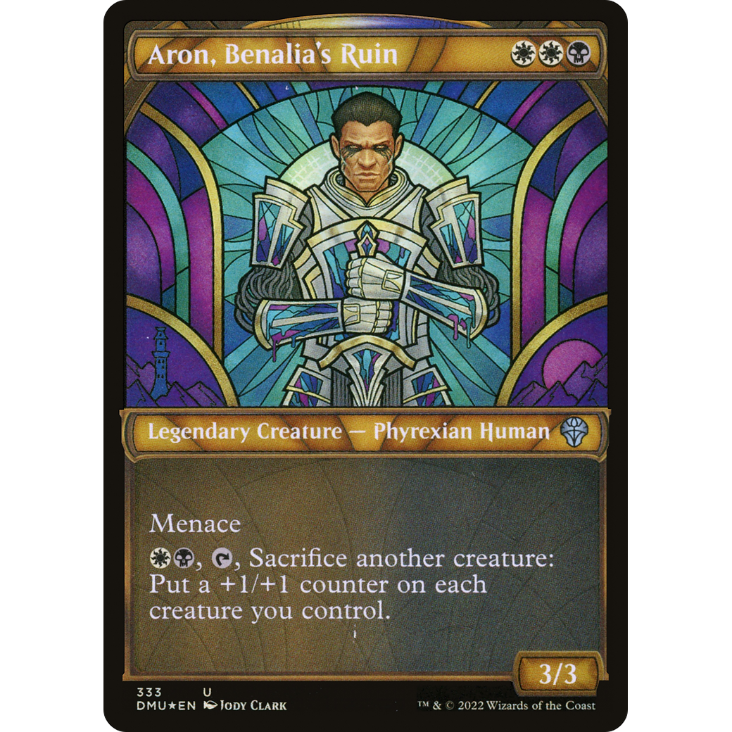 Aron, Benalia's Ruin (Textured Foil) (DMU-333) - Dominaria United: (Showcase) Foil