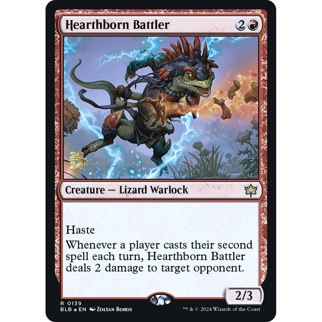 Hearthborn Battler (PRE-139S) - Bloomburrow Promos Foil