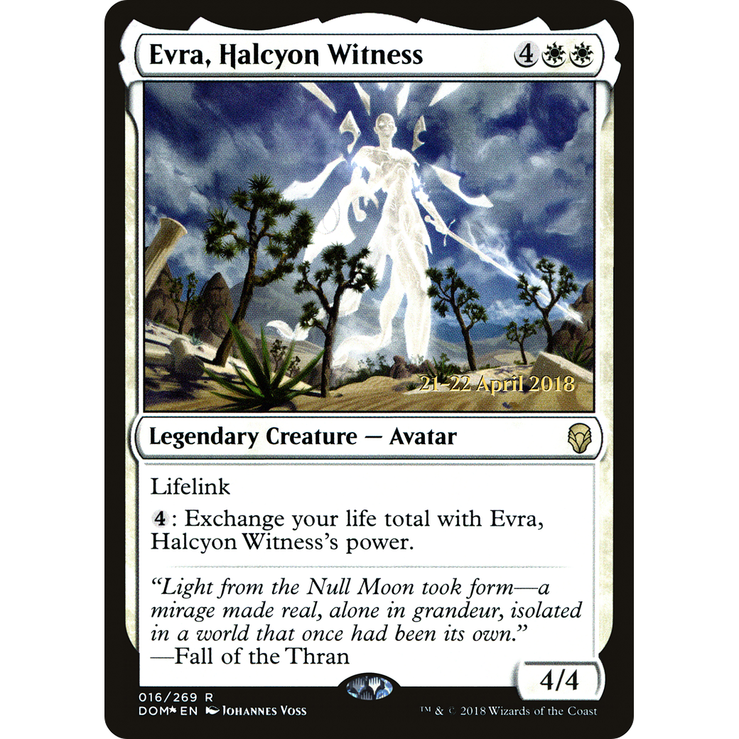 Evra, Halcyon Witness (PRE-016) - Dominaria Promos Foil