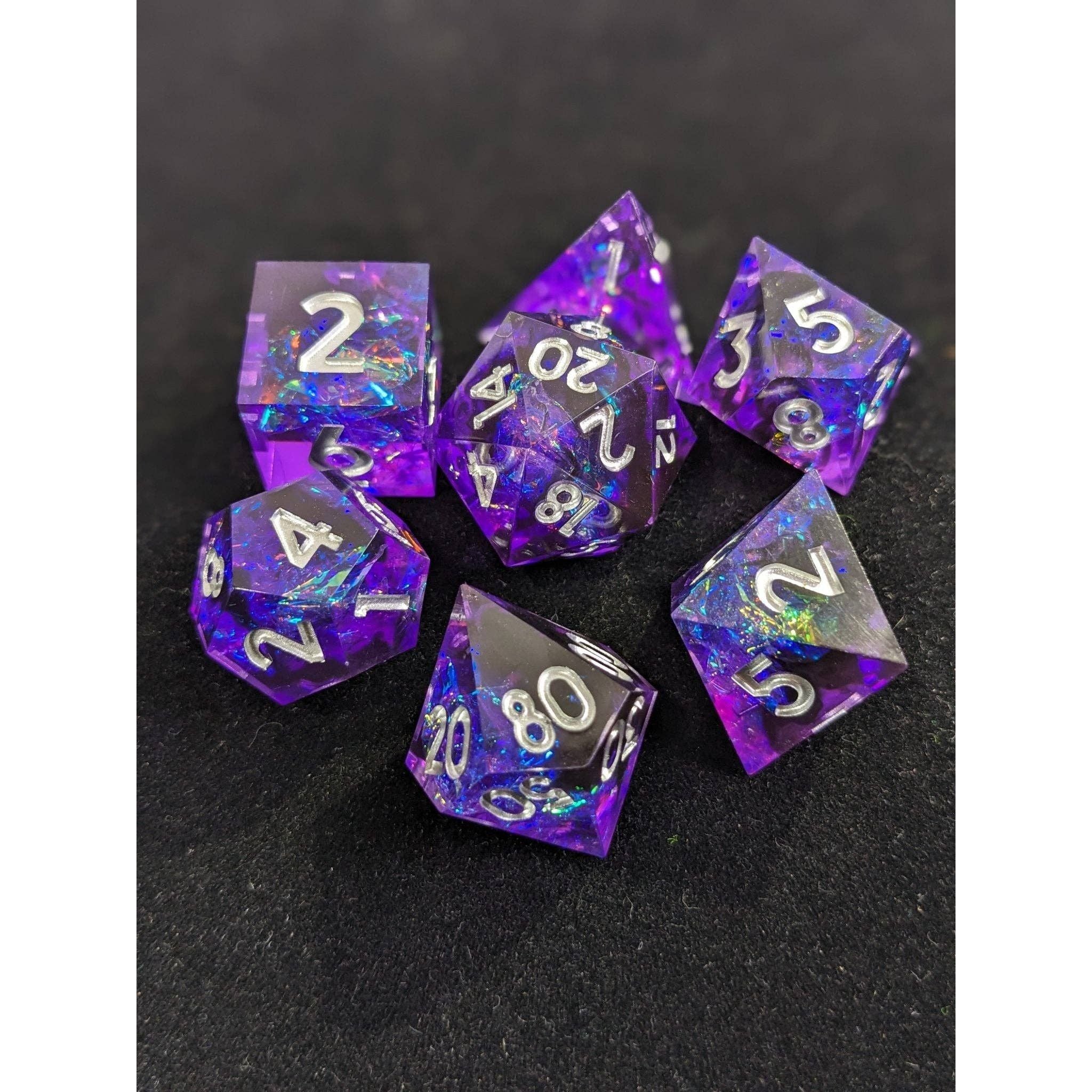Mystic Nebula - 7 Piece Luxury D&D Dice Set
