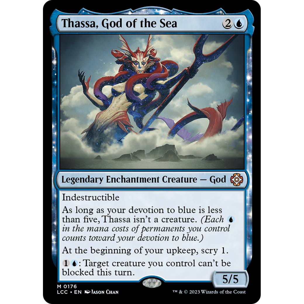 Thassa, God of the Sea (LCC-176) - The Lost Caverns of Ixalan Commander: (enchantment)