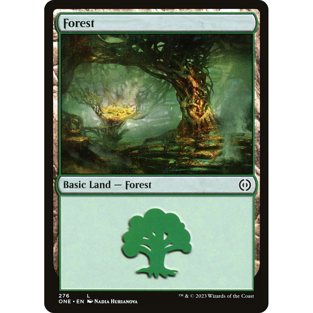 Forest (ONE-276) - Phyrexia: All Will Be One Foil