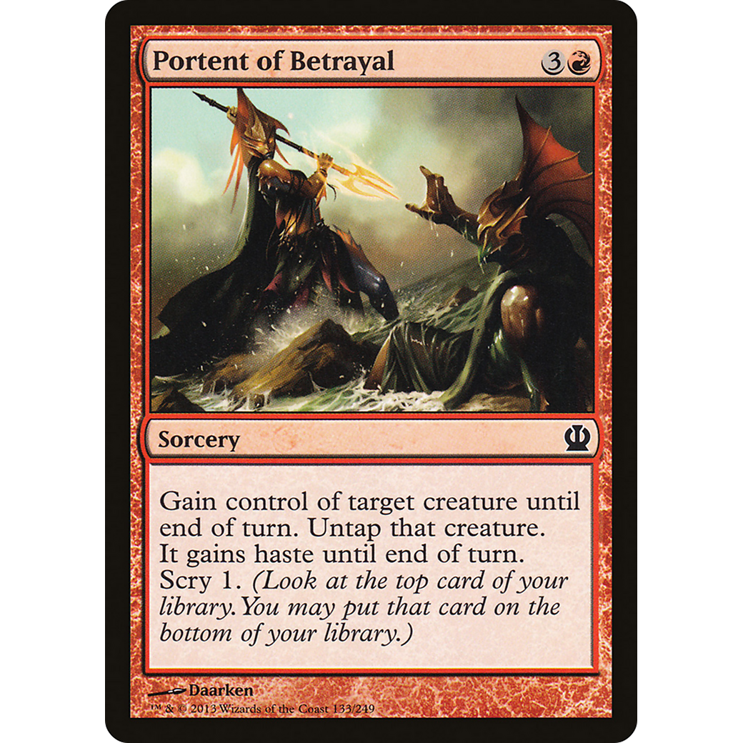 Portent of Betrayal (THS-133) - Theros Foil