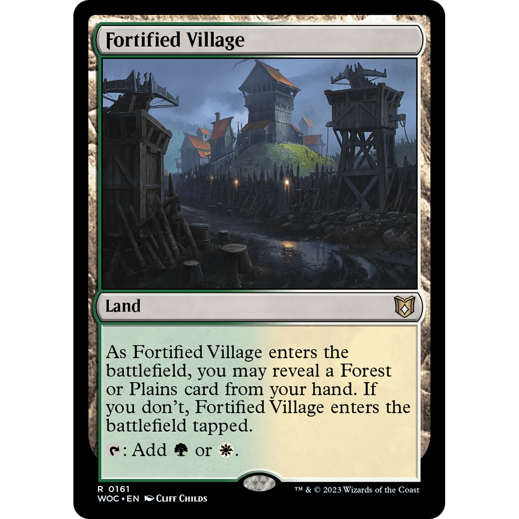 Fortified Village (WOC-161) - Wilds of Eldraine Commander