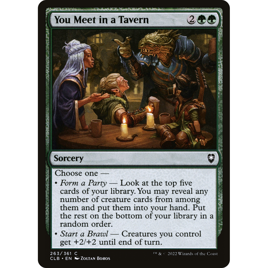You Meet in a Tavern (CLB-263) - Commander Legends: Battle for Baldur's Gate