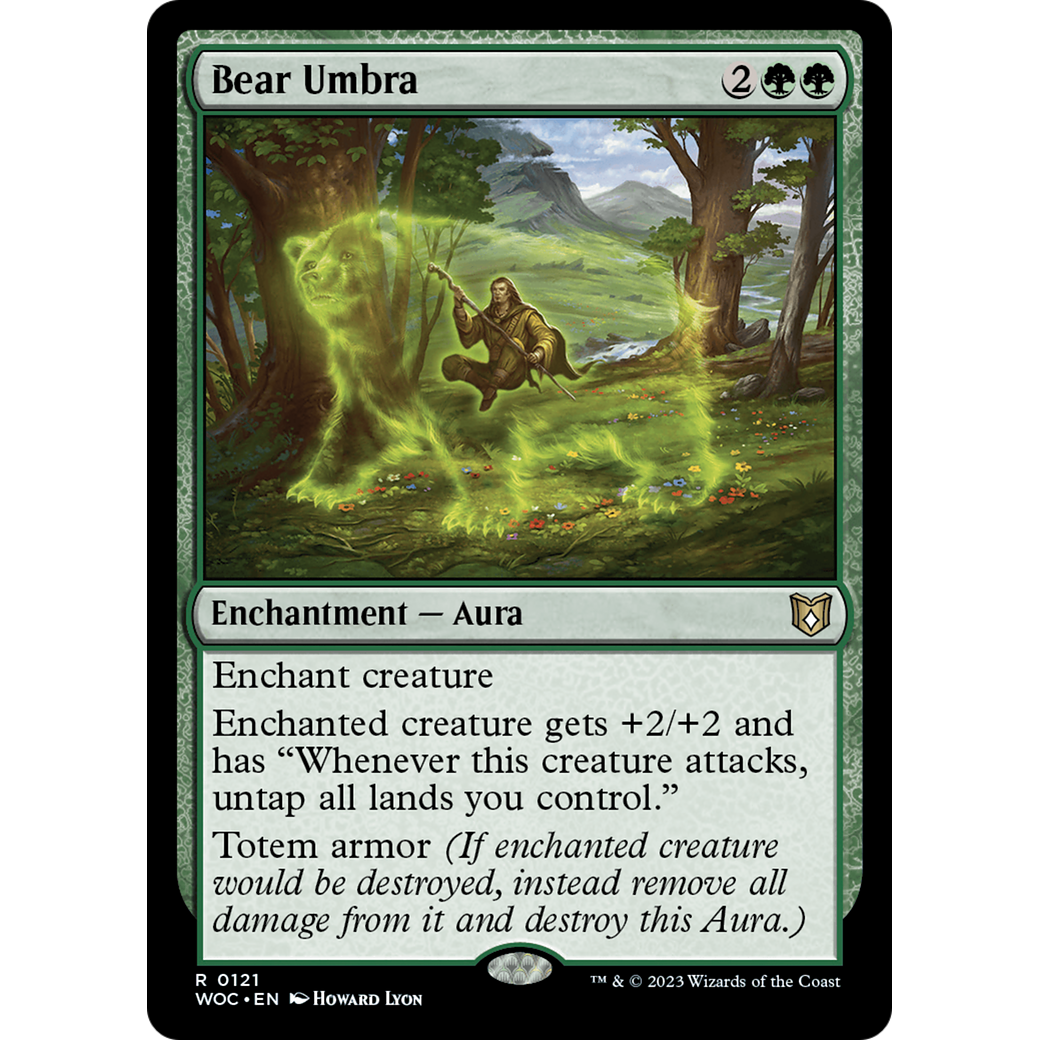 Bear Umbra (WOC-121) - Wilds of Eldraine Commander
