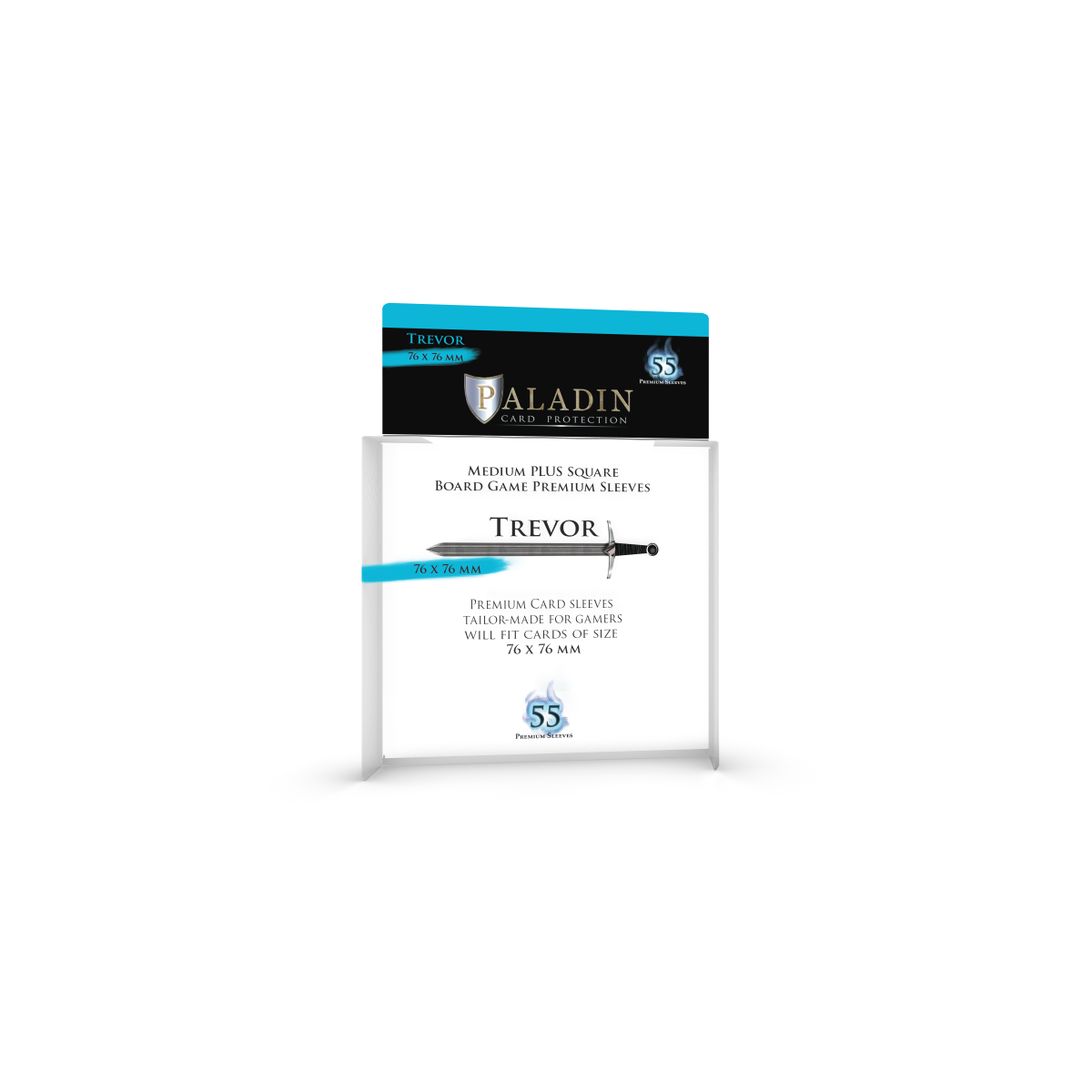 Paladin Card Protectors - Clear Gloss Square Sizes: Thanatos – 100x100mm