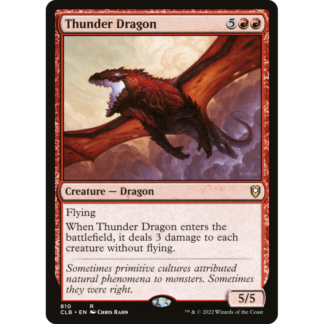 Thunder Dragon (CLB-810) - Commander Legends: Battle for Baldur's Gate
